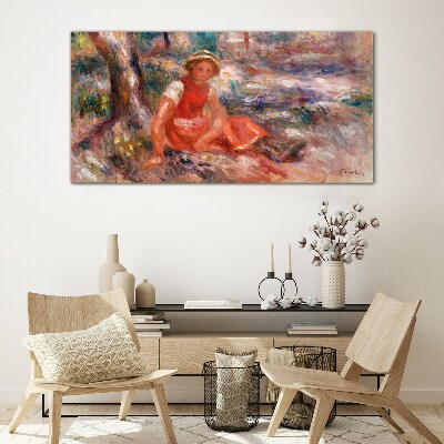 Summer Moment in the Park Wall art on glass