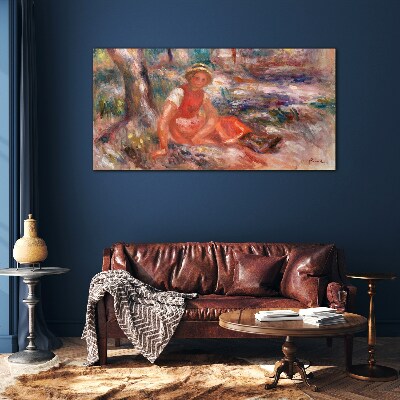 Summer Moment in the Park Wall art on glass