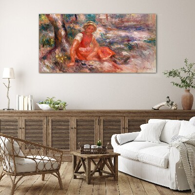Summer Moment in the Park Wall art on glass