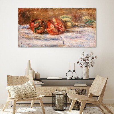Fruit still lifes Glass art print