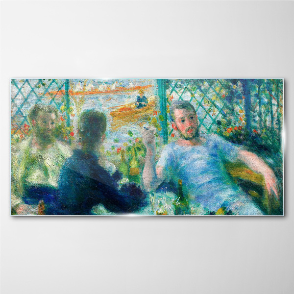 Meeting at the window Wall art on glass