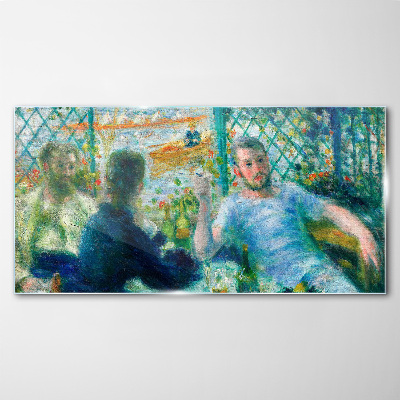 Meeting at the window Wall art on glass