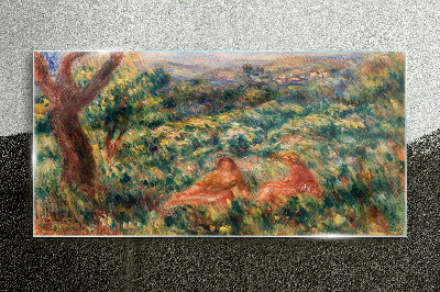 Summer Afternoon in the Garden Glass art print