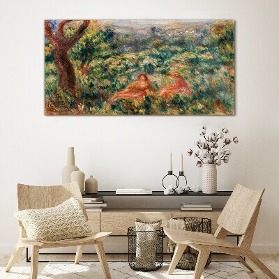 Summer Afternoon in the Garden Glass art print