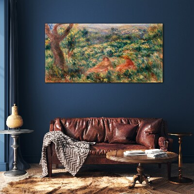 Summer Afternoon in the Garden Glass art print