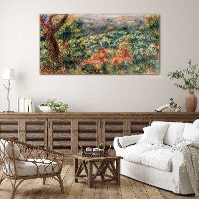 Summer Afternoon in the Garden Glass art print