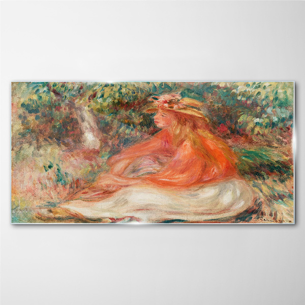 Soaking in the summer sun Wall art on glass