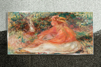 Soaking in the summer sun Wall art on glass