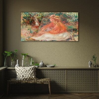 Soaking in the summer sun Wall art on glass