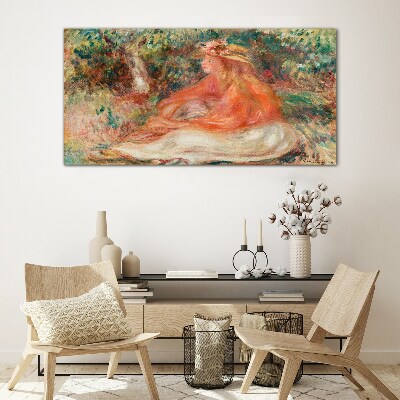 Soaking in the summer sun Wall art on glass