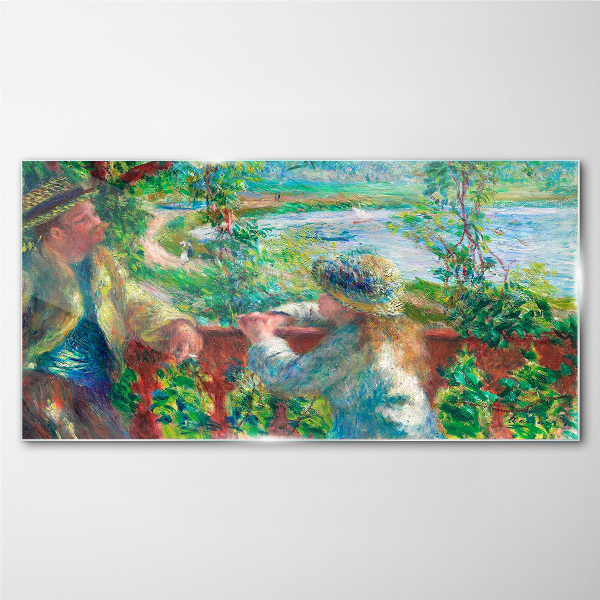 Summer afternoon on the river Glass art print