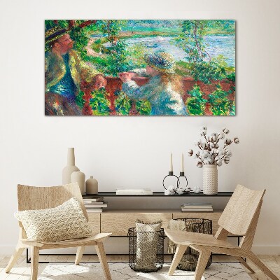 Summer afternoon on the river Glass art print