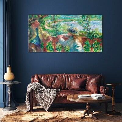 Summer afternoon on the river Glass art print