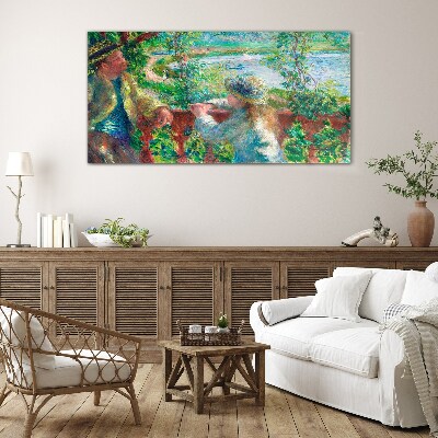 Summer afternoon on the river Glass art print