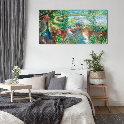 Summer afternoon on the river Glass art print