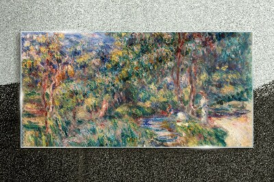 Summer Afternoon in the Park Wall art on glass