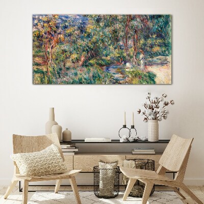 Summer Afternoon in the Park Wall art on glass