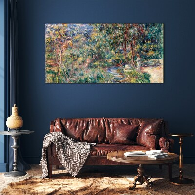 Summer Afternoon in the Park Wall art on glass