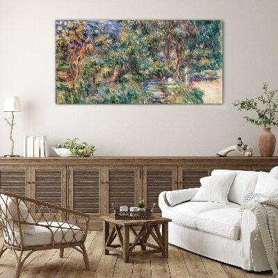 Summer Afternoon in the Park Wall art on glass