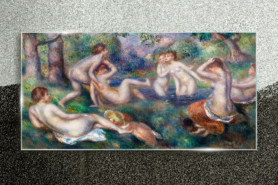 Fun in the garden Wall art on glass