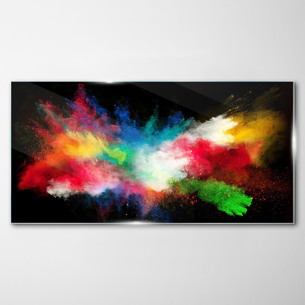 Expression of Colors in Motion Wall art on glass