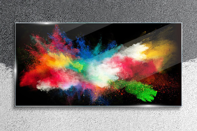 Expression of Colors in Motion Wall art on glass