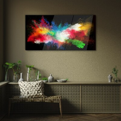 Expression of Colors in Motion Wall art on glass