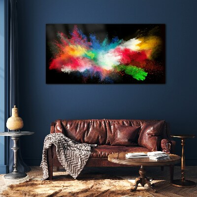 Expression of Colors in Motion Wall art on glass