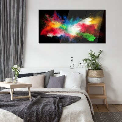 Expression of Colors in Motion Wall art on glass