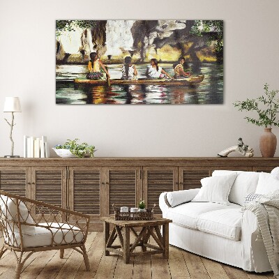 Water reflections of everyday life Wall art on glass