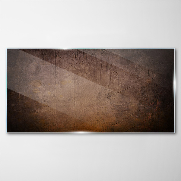 Abstract texture of earthy tones Glass art print
