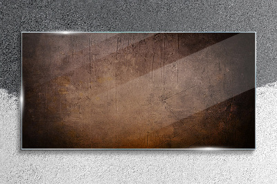 Abstract texture of earthy tones Glass art print