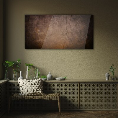 Abstract texture of earthy tones Glass art print