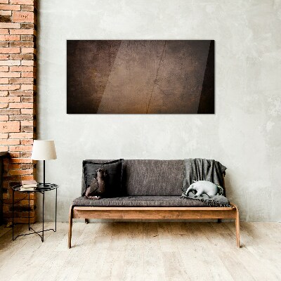 Abstract texture of earthy tones Glass art print
