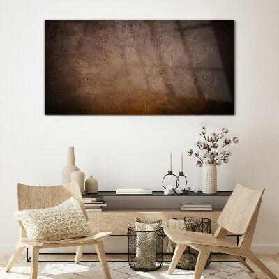 Abstract texture of earthy tones Glass art print