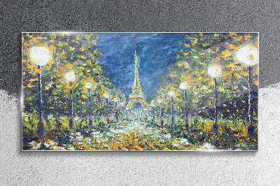 Evening in Paris Glass art print
