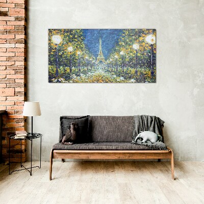 Evening in Paris Glass art print
