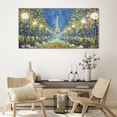 Evening in Paris Glass art print