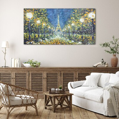 Evening in Paris Glass art print