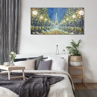 Evening in Paris Glass art print