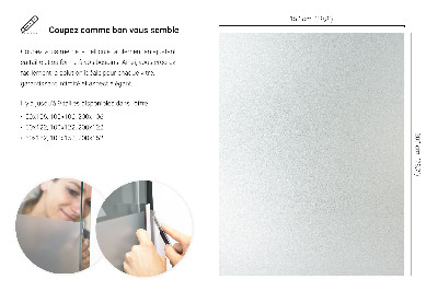 Privacy window film with translucent finish