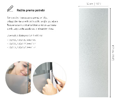 Privacy window film with translucent finish