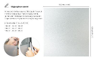 Privacy window film with translucent finish