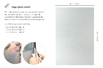 Privacy window film with translucent finish