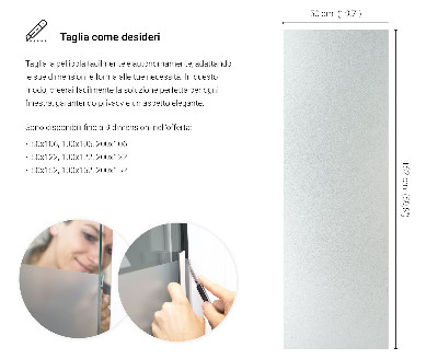 Privacy window film with translucent finish