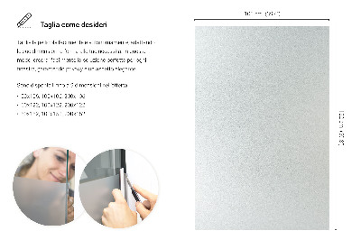 Privacy window film with translucent finish
