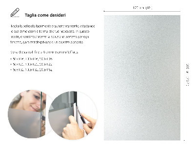 Privacy window film with translucent finish