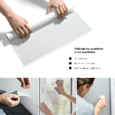 Privacy window film with translucent finish