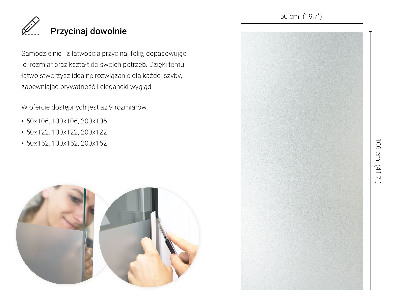 Privacy window film with translucent finish