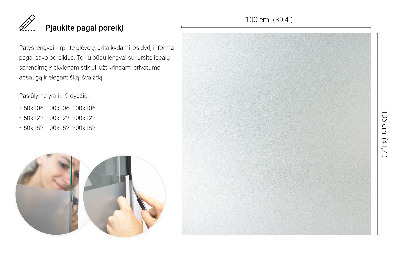 Privacy window film with translucent finish